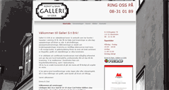 Desktop Screenshot of galleristerik.se