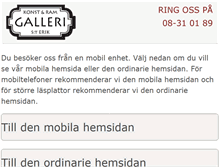 Tablet Screenshot of galleristerik.se